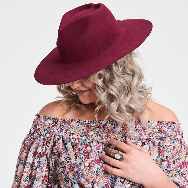 Amore Cherry Rancher Hat by Peter Grimm